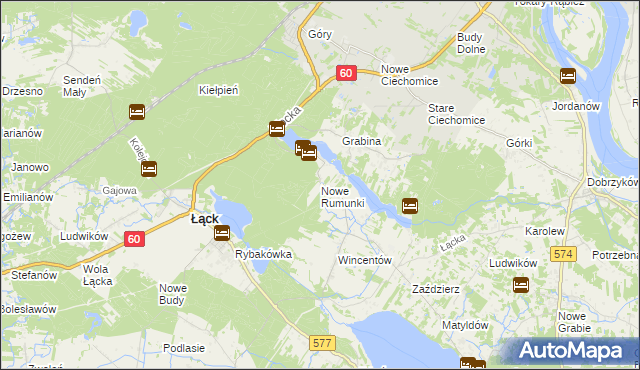 mapa Nowe Rumunki, Nowe Rumunki na mapie Targeo