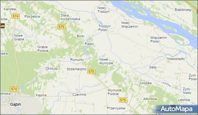 mapa Nowe Wymyśle, Nowe Wymyśle na mapie Targeo