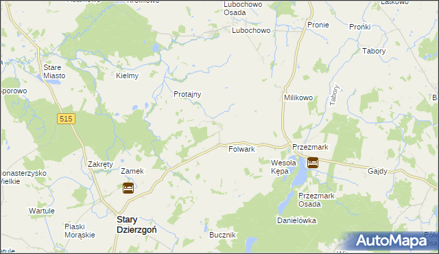 mapa Nowy Folwark gmina Stary Dzierzgoń, Nowy Folwark gmina Stary Dzierzgoń na mapie Targeo