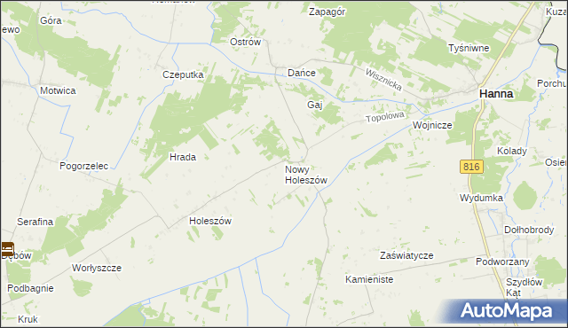 mapa Nowy Holeszów, Nowy Holeszów na mapie Targeo