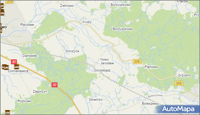 mapa Nowy Jarosław, Nowy Jarosław na mapie Targeo