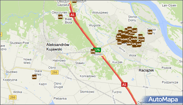 mapa Odolion, Odolion na mapie Targeo