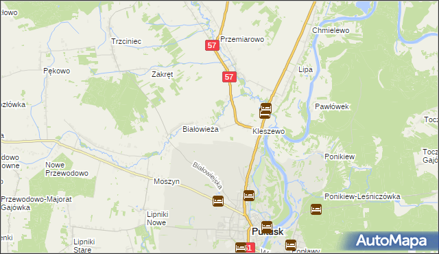 mapa Olszak gmina Pułtusk, Olszak gmina Pułtusk na mapie Targeo