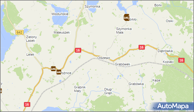 mapa Olszewo gmina Mikołajki, Olszewo gmina Mikołajki na mapie Targeo