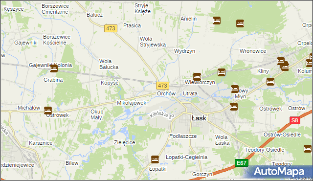 mapa Orchów, Orchów na mapie Targeo