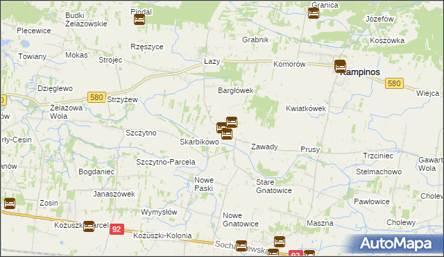 mapa Pasikonie, Pasikonie na mapie Targeo