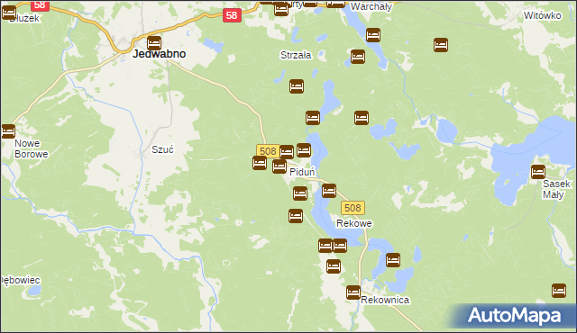 mapa Piduń, Piduń na mapie Targeo