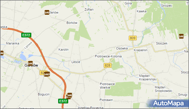 mapa Piotrowice-Kolonia, Piotrowice-Kolonia na mapie Targeo