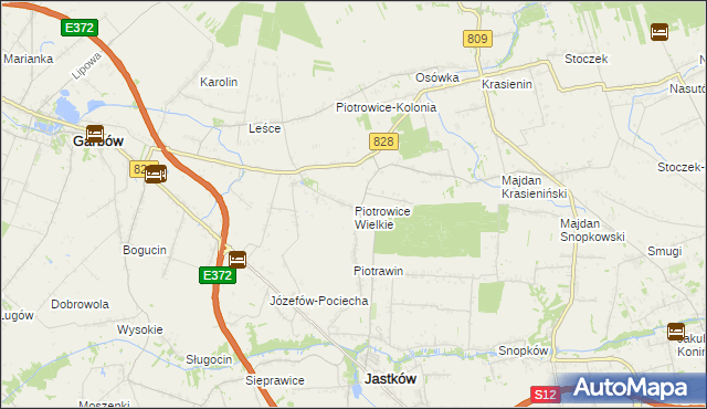 mapa Piotrowice Wielkie, Piotrowice Wielkie na mapie Targeo