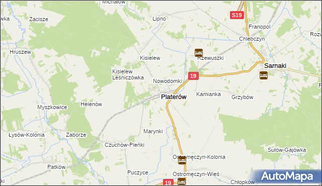 mapa Platerów, Platerów na mapie Targeo