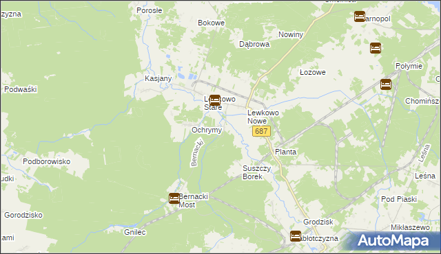 mapa Podlewkowie, Podlewkowie na mapie Targeo