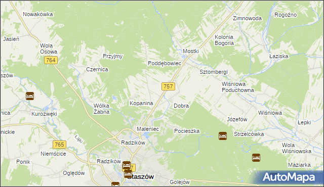 mapa Podmaleniec, Podmaleniec na mapie Targeo
