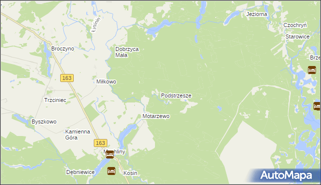 mapa Podstrzesze, Podstrzesze na mapie Targeo