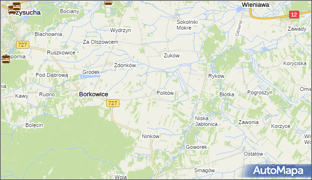 mapa Politów, Politów na mapie Targeo