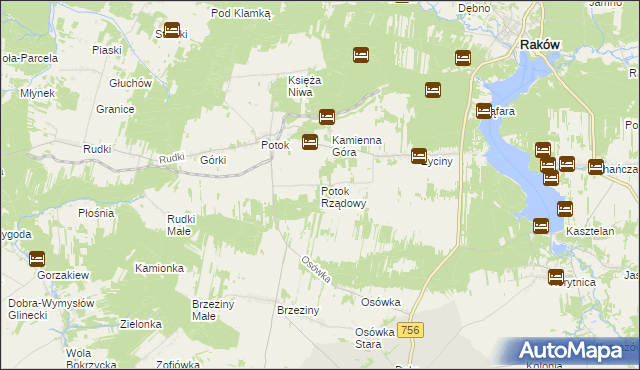 mapa Potok Rządowy, Potok Rządowy na mapie Targeo