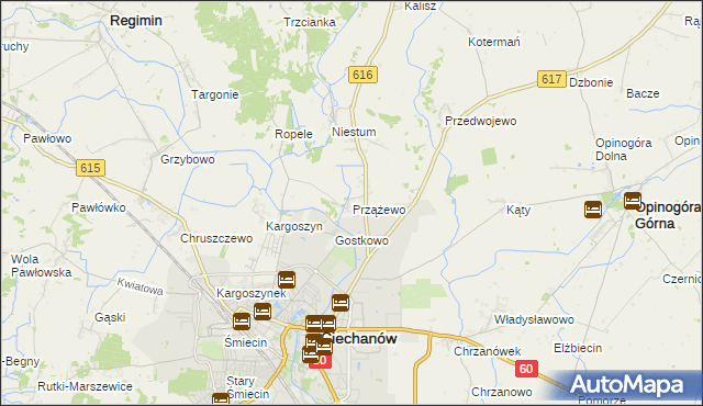 mapa Przążewo, Przążewo na mapie Targeo