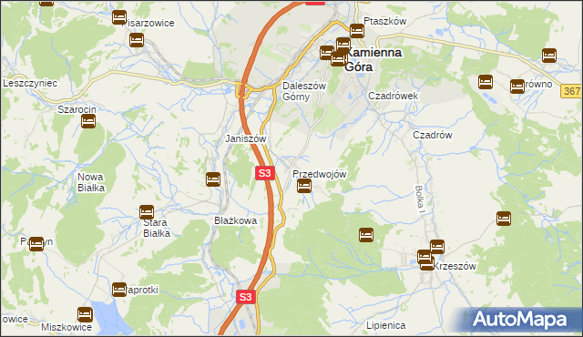 mapa Przedwojów, Przedwojów na mapie Targeo