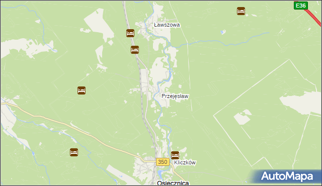 mapa Przejęsław, Przejęsław na mapie Targeo
