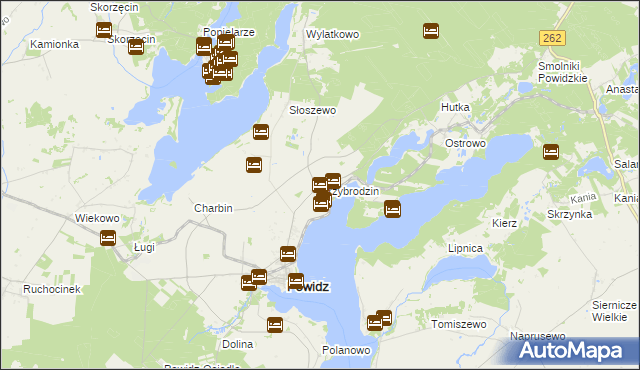 mapa Przybrodzin, Przybrodzin na mapie Targeo