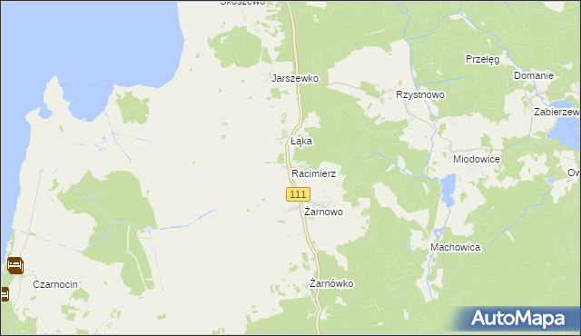 mapa Racimierz gmina Stepnica, Racimierz gmina Stepnica na mapie Targeo