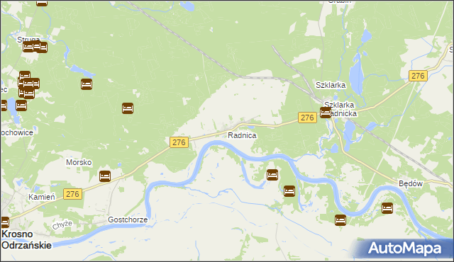 mapa Radnica, Radnica na mapie Targeo