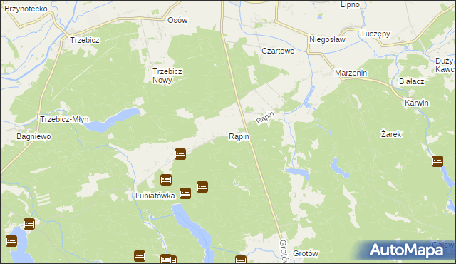 mapa Rąpin, Rąpin na mapie Targeo