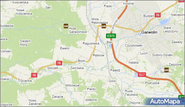 mapa Rębków, Rębków na mapie Targeo