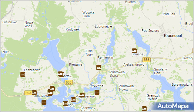 mapa Remieńkiń, Remieńkiń na mapie Targeo