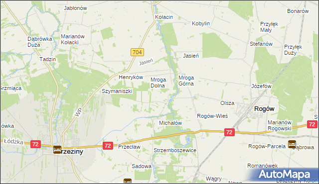 mapa Rozworzyn, Rozworzyn na mapie Targeo