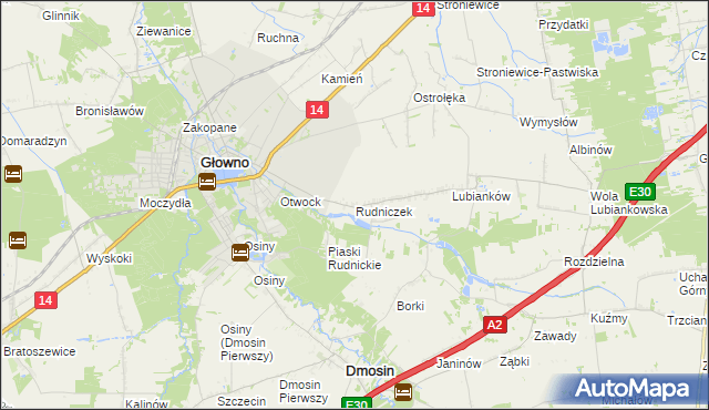 mapa Rudniczek, Rudniczek na mapie Targeo