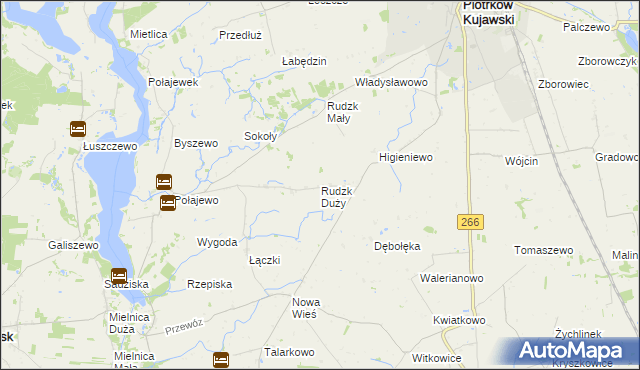 mapa Rudzk Duży, Rudzk Duży na mapie Targeo