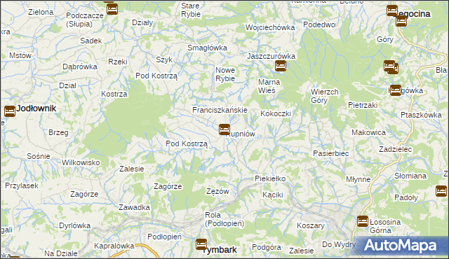 mapa Rupniów, Rupniów na mapie Targeo