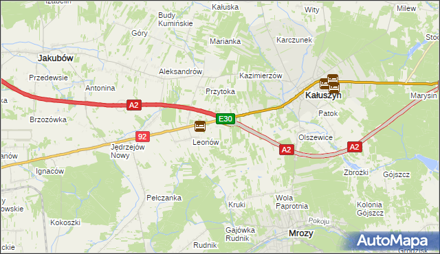 mapa Ryczołek, Ryczołek na mapie Targeo