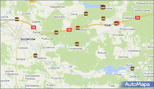 mapa Sadulaki, Sadulaki na mapie Targeo