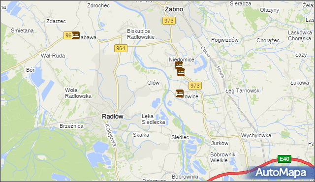 mapa Sanoka, Sanoka na mapie Targeo