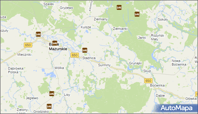 mapa Sapałówka, Sapałówka na mapie Targeo