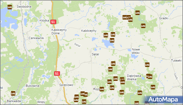 mapa Sętal, Sętal na mapie Targeo