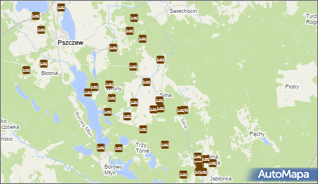 mapa Silna, Silna na mapie Targeo