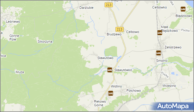 mapa Sławutowo, Sławutowo na mapie Targeo