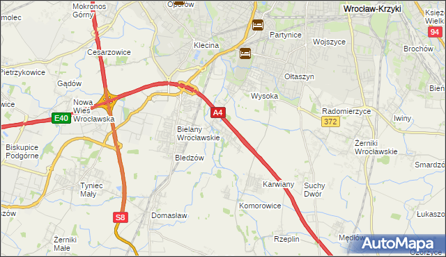 mapa Ślęza, Ślęza na mapie Targeo