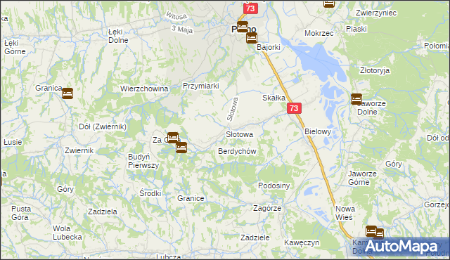 mapa Słotowa, Słotowa na mapie Targeo