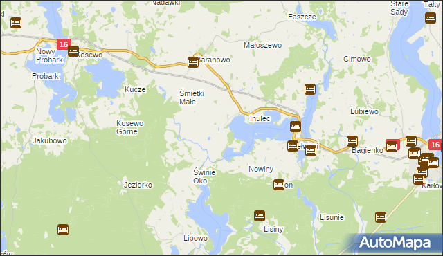 mapa Śmietki, Śmietki na mapie Targeo