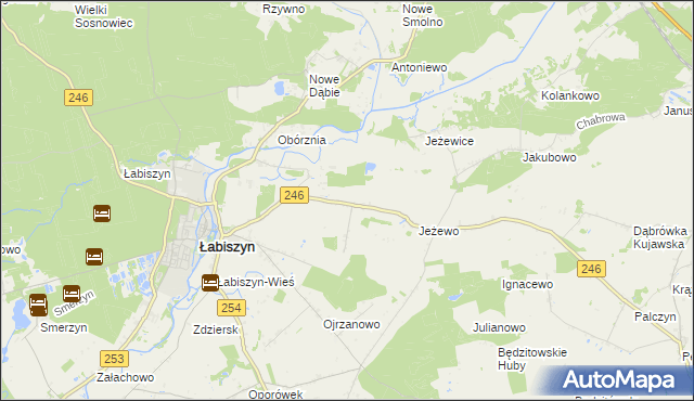 mapa Smogorzewo gmina Łabiszyn, Smogorzewo gmina Łabiszyn na mapie Targeo