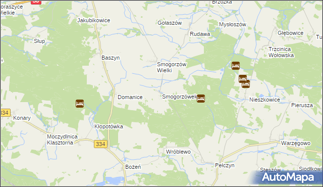 mapa Smogorzówek, Smogorzówek na mapie Targeo
