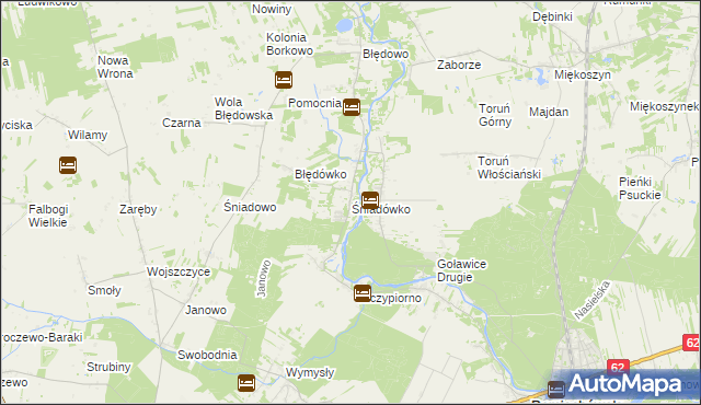 mapa Śniadówko, Śniadówko na mapie Targeo