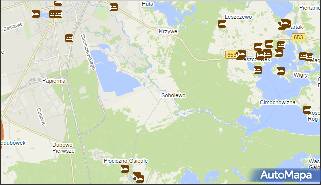 mapa Sobolewo gmina Suwałki, Sobolewo gmina Suwałki na mapie Targeo