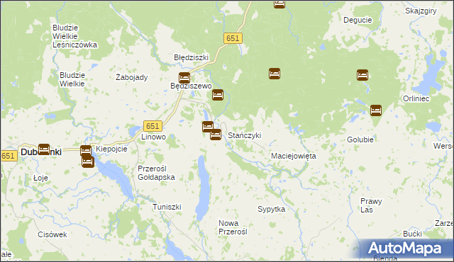 mapa Stańczyki, Stańczyki na mapie Targeo