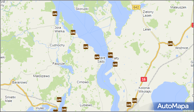 mapa Stare Sady, Stare Sady na mapie Targeo