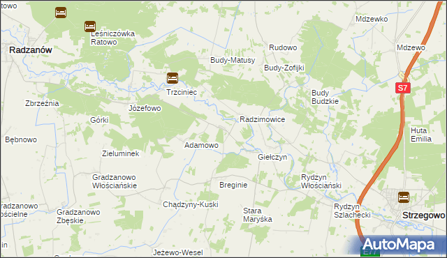 mapa Staroguby, Staroguby na mapie Targeo