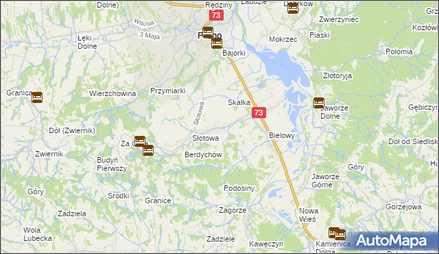 mapa Strzegocice, Strzegocice na mapie Targeo